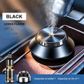 Black metal butterfly car aromatherapy diffuser with USB cable and essential oil bottle
