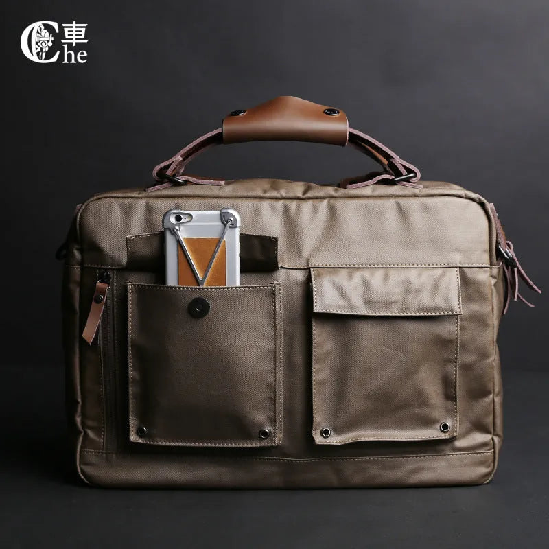 Dpark black single shoulder sling laptop bag for 14-15 inch Apple and Lenovo business computers