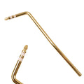 Guitar tremolo bar in black, gold, silver, and blue chrome finishes with direct plug-in design