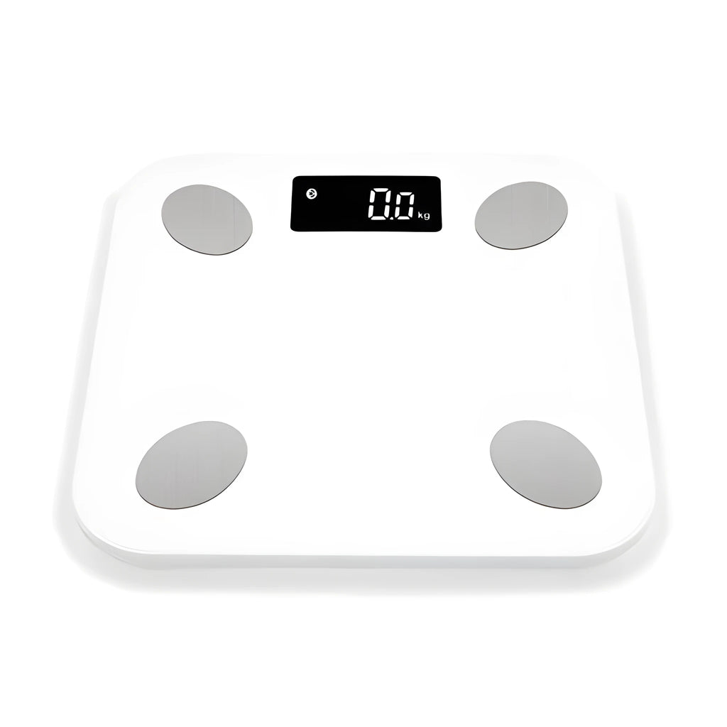 Electronic weight scale with LCD display and Bluetooth body fat analysis