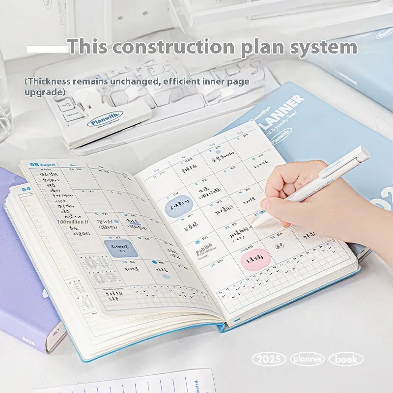 Waterproof notebook with PU cover showing mint green colour option for exam study records