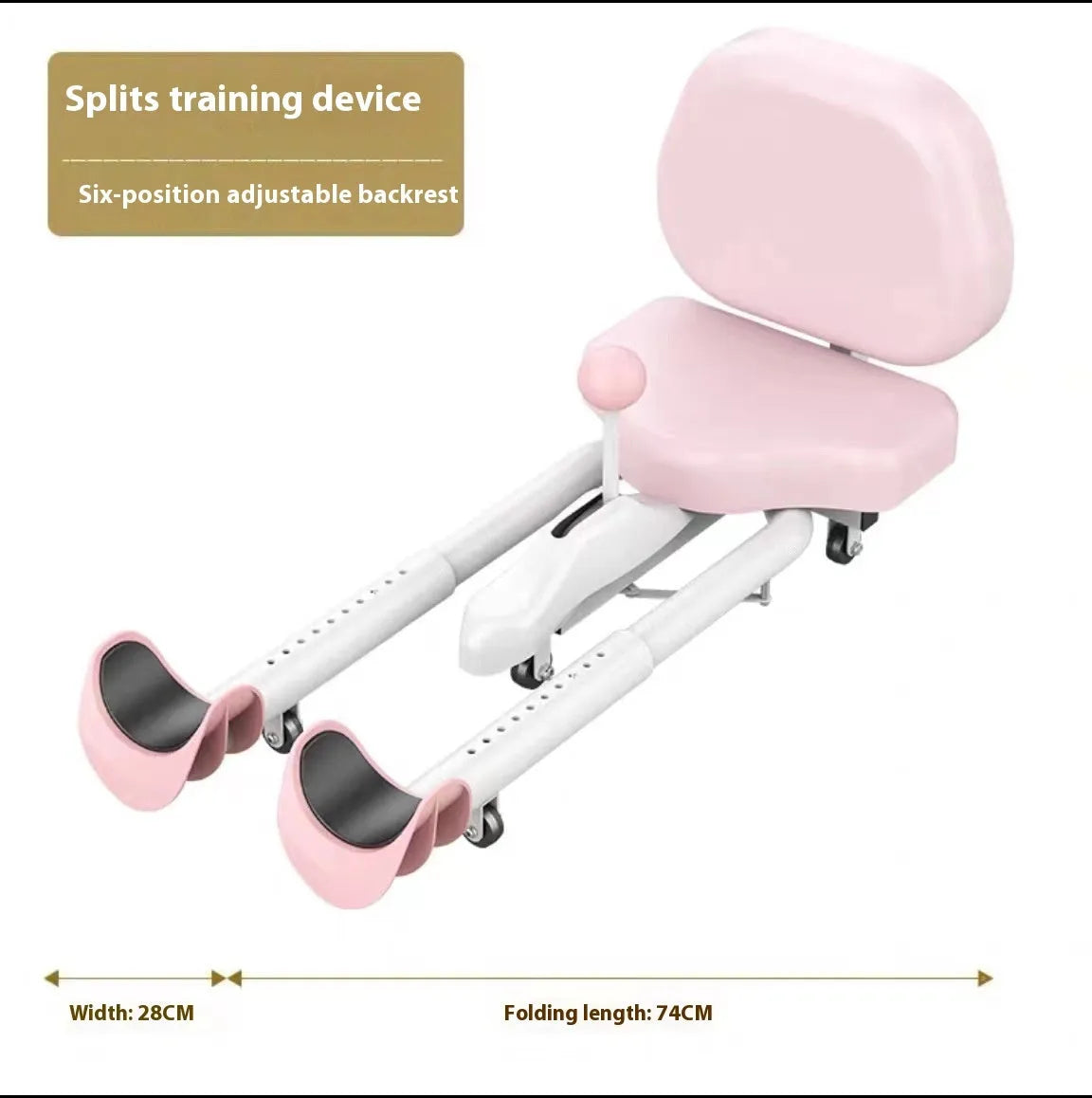 Horse Leg Opener stretching equipment with steel frame and foam padding in blue or pink colour options