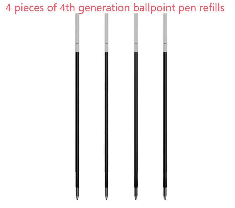 Set of three 6-hole loose leaf paper refills with Zodiac Forest paper and metal-core pen refills