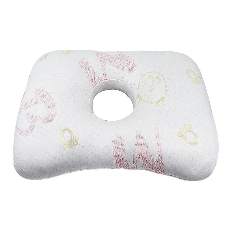Beauty salon single hole ear pillow measuring 39x28x6cm in new Chinese style with polyester fibre filling.