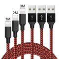 Braided fast charging Micro USB data cable for Android phones in black and white colour.