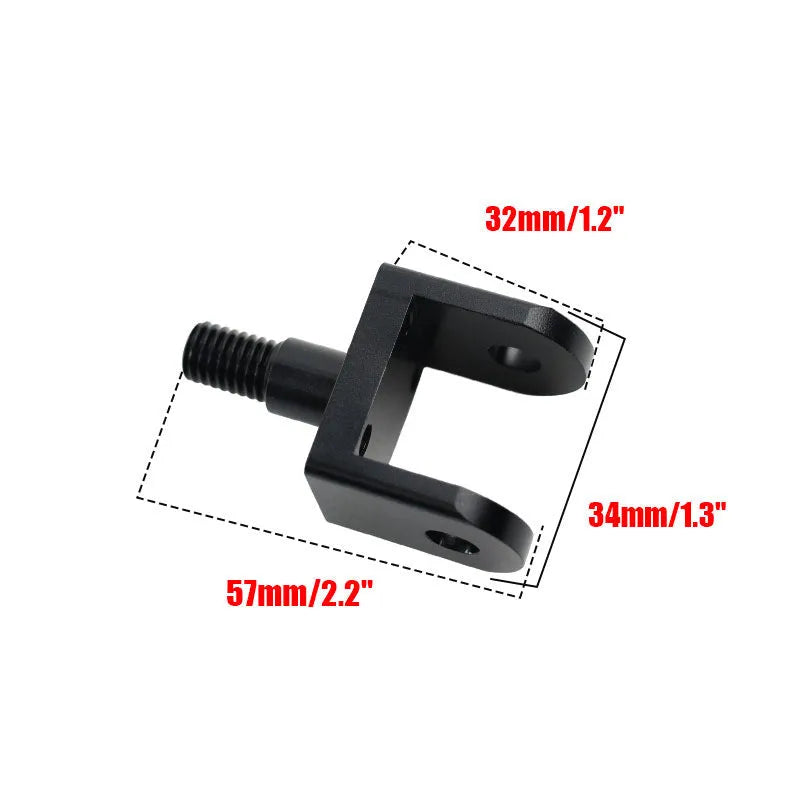 Aluminium alloy pedal bracket for Light Bee and Tanli Qionlong bikes, baking paint finish, black colour