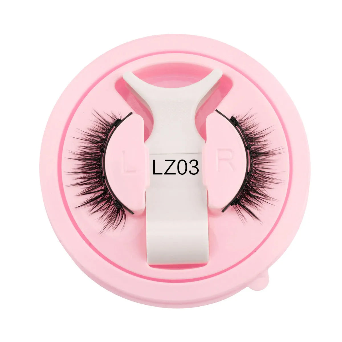 Set of reusable waterproof false eyelashes with glue-free design in five style specifications