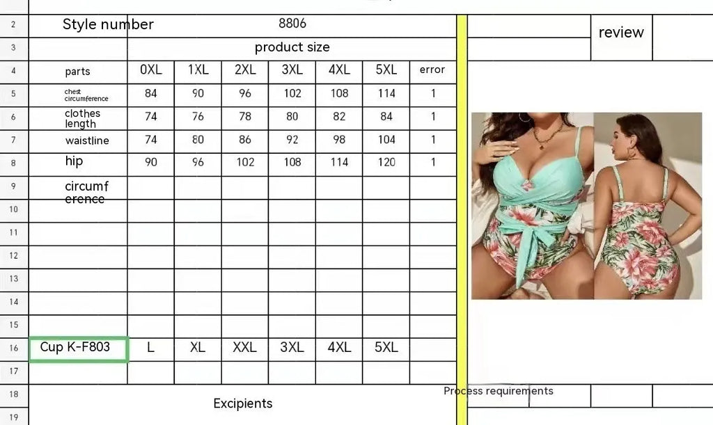Plus size women's one-piece swimsuit with lace-up front in leopard print.