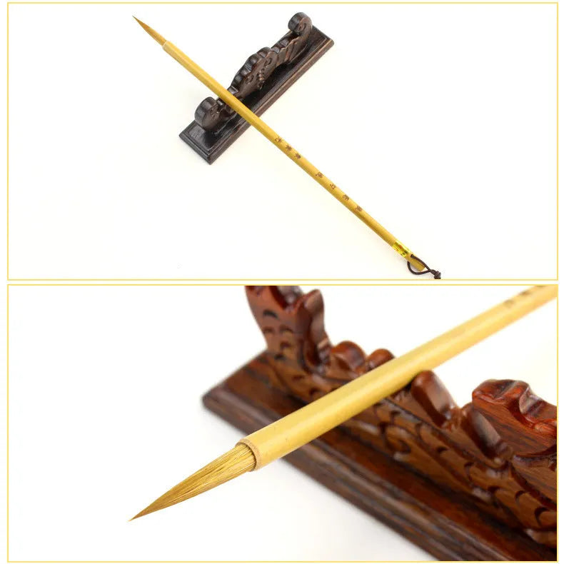Langhao Hook Line Art Calligraphy Brush with wolf hair nib in size S