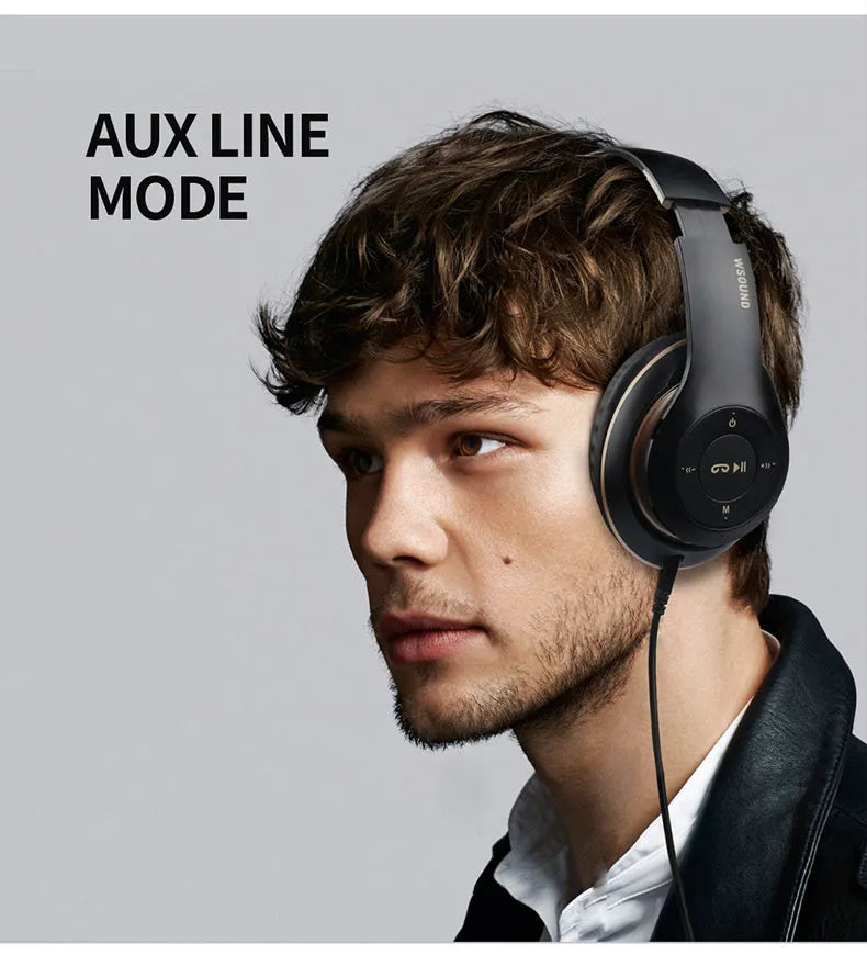Blue and red Bluetooth wireless stereo headset with bilateral earpieces for hands-free use