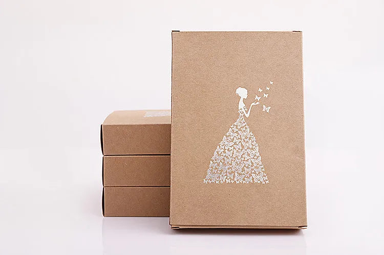 Kraft Paper Hand Bound Diary 8x12.5cm Loose Leaf Notebook for Business Gifts Employee Benefits Employee Benefits in Lake Blue Pink Purple Red Wine Red Yellow S L Size