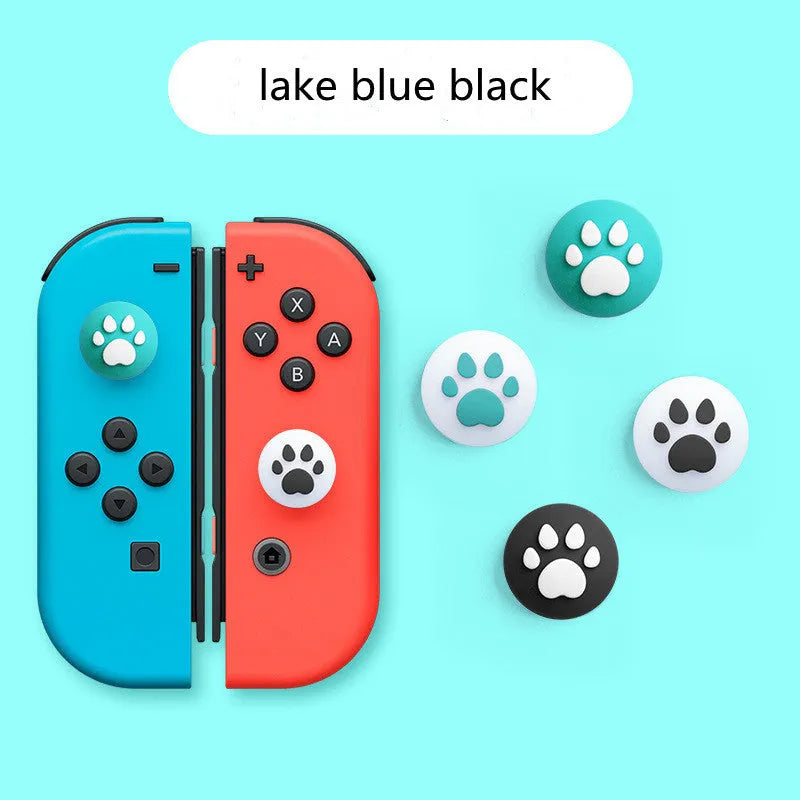 Silicone protective sleeve and joystick caps for Nintendo Switch Lite controller in various colour combinations