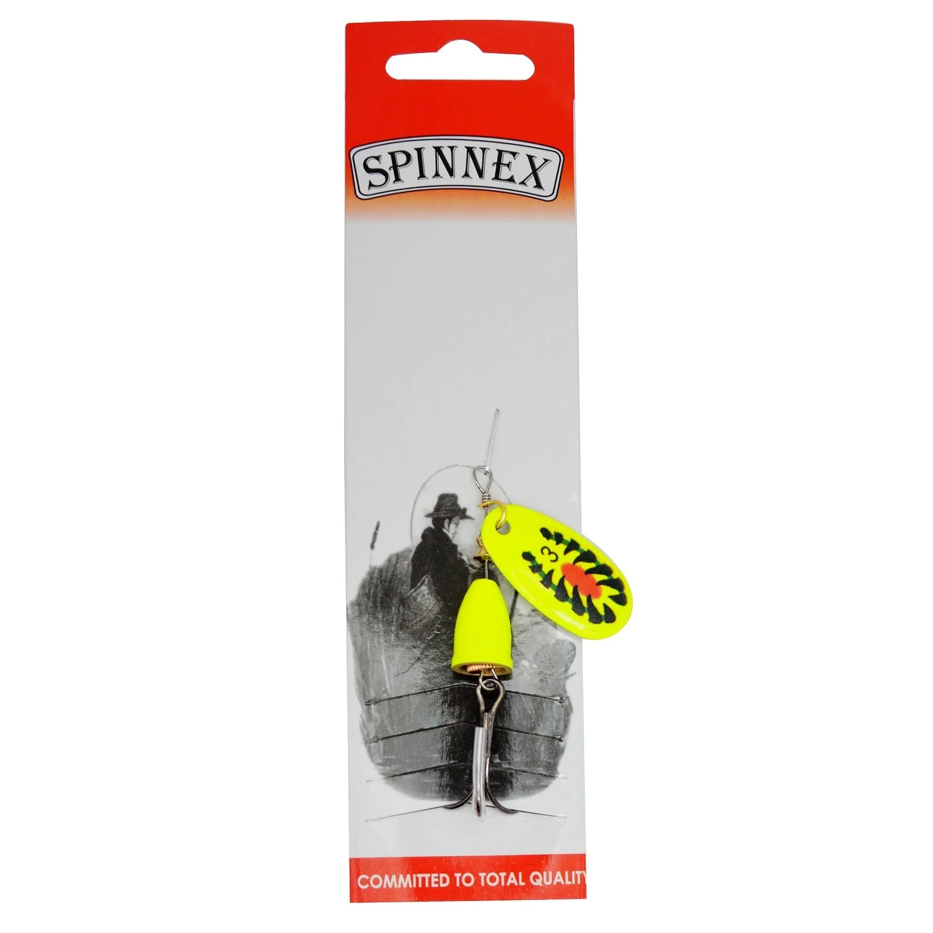 R composite rotating sequins copper bell fishing lure in 3# size showing seven colour options