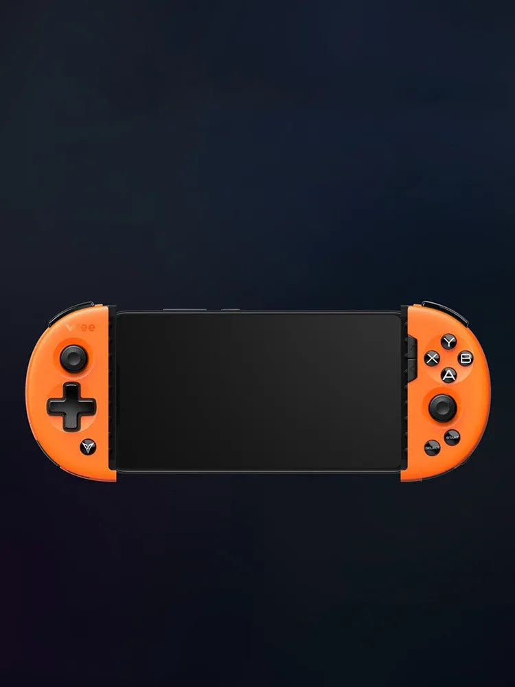 Feizhi Wee 2T USB mobile game controller in blue or orange colour.