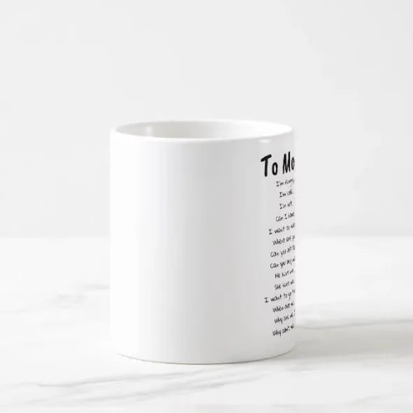 Mother's funny ceramic mug with single-sided pattern, 350ml capacity, high temperature resistant