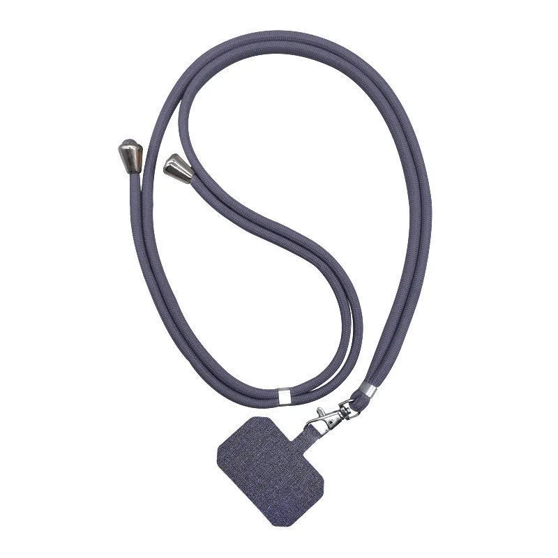 Universal phone case lanyard with electroplated carbon fibre skin back cover in white, black, and red colours