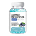 Pack of 60 creatine monohydrate supplement gummies in soft candy form.