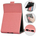 Black TPU leather protective case for a 6-inch Kindle Paperwhite e-reader, showing embossed texture and brackets style edges.