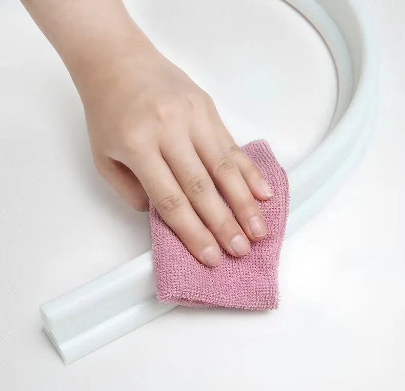 Flexible TPE bathroom waterproof strip in black colour for shower room floor sealing
