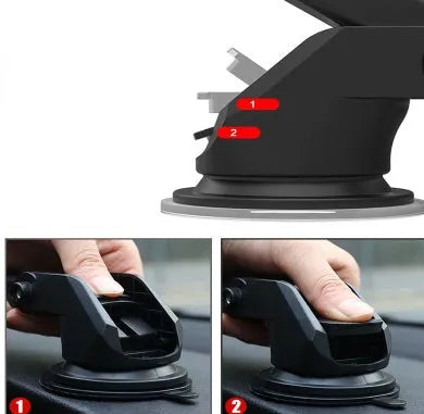 Universal telescopic car phone bracket with adjustable long rod