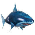 Remote control shark toy balloon with infrared controller measuring 57 inches long