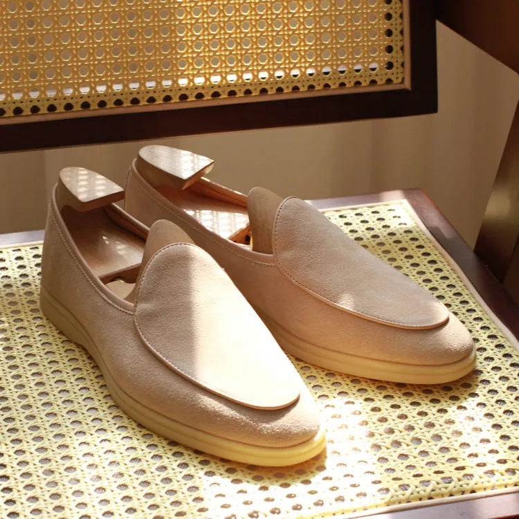 British handmade men's leather loafers in multiple colours with TPR soles sizes 38-44