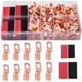 160pcs copper tube terminal soft sheath combination wiring kit in gold