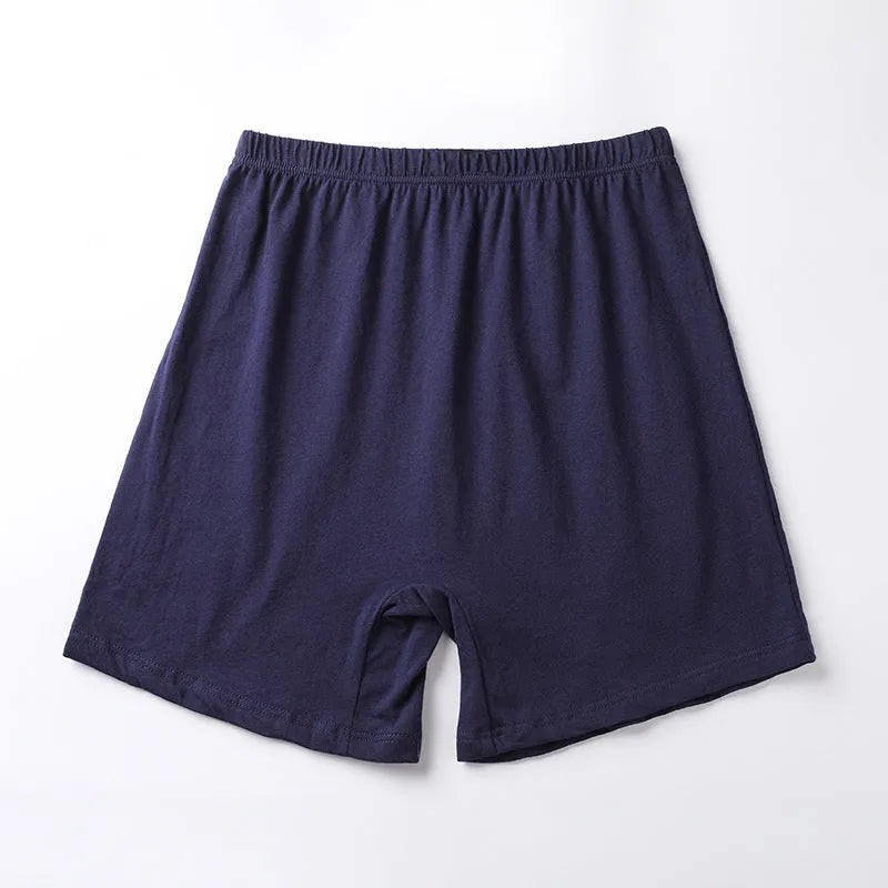 Men's high-waist boxers in solid colours including black, brown, grey and blue modal fabric