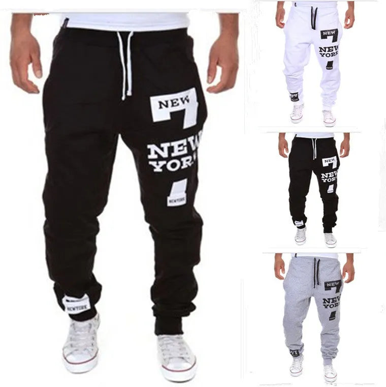 Men's cotton leisure joggers in black, elasticated waist, casual fit for everyday comfort