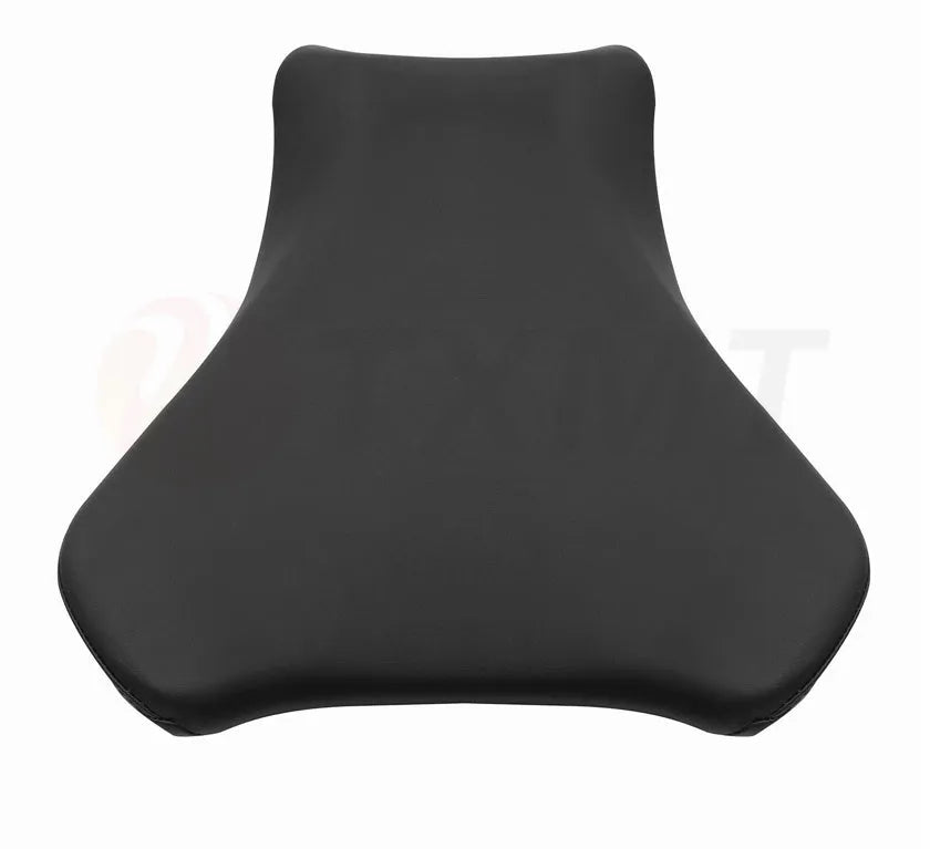 Suzuki GSXR1000 motorcycle seat cover set in PU leather, size L, showing front and rear coverage option
