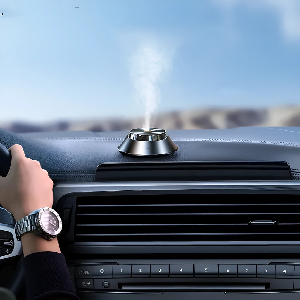 Black metal butterfly car aromatherapy diffuser with USB cable and essential oil bottle