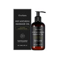 100ml bottle of moisturising massage oil with collagen and vitamin E
