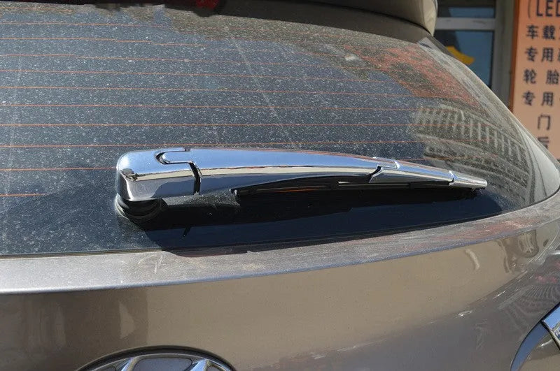 Hyundai rear window wiper cover trim set - four silvery ABS plastic pieces