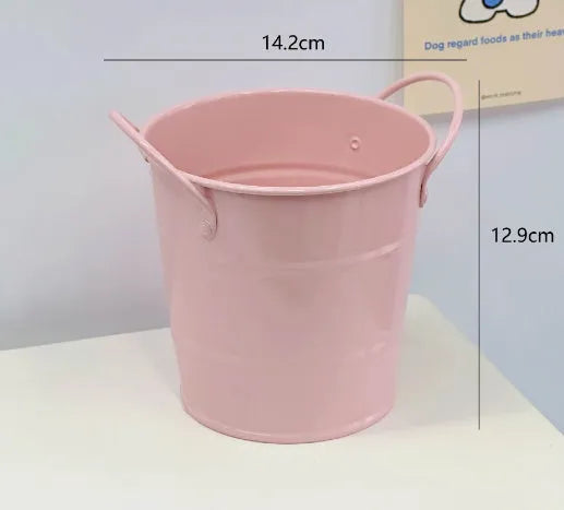 Round metal pen holder for desktop organisation available in multiple colours