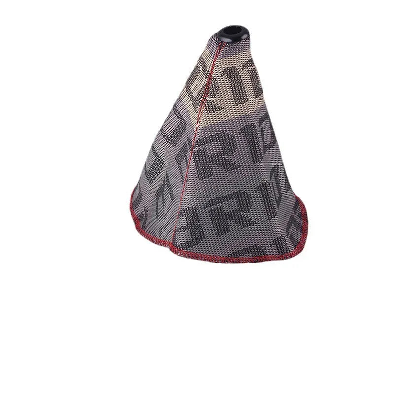 Canvas dust cover for Bride and Recaro racing seats shown in black with embroidered flag logo.