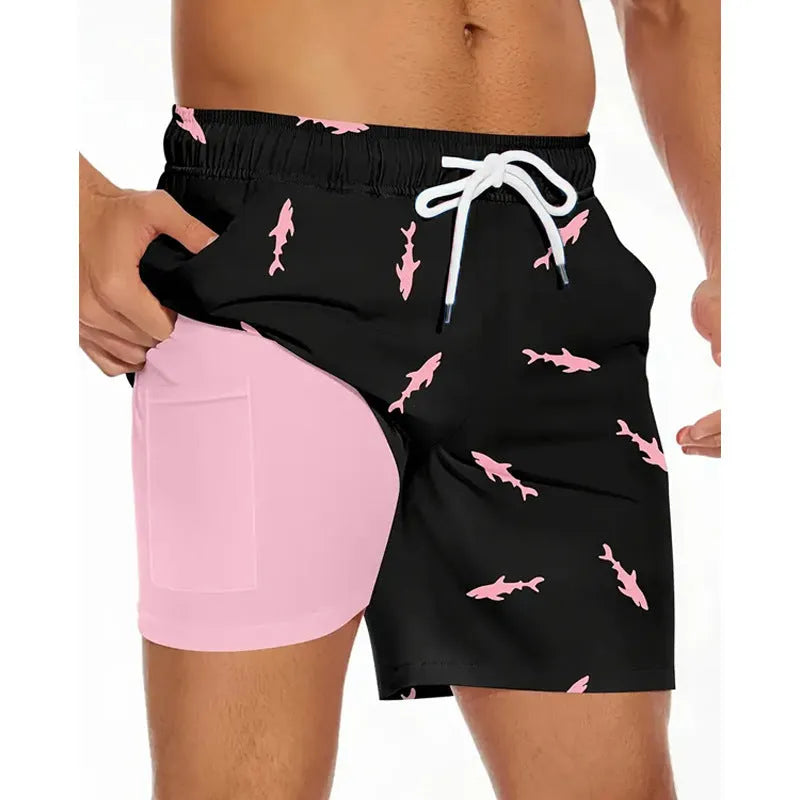 Men's loose fit beach pants in polyester fabric available in multiple colours and sizes XS to 5XL