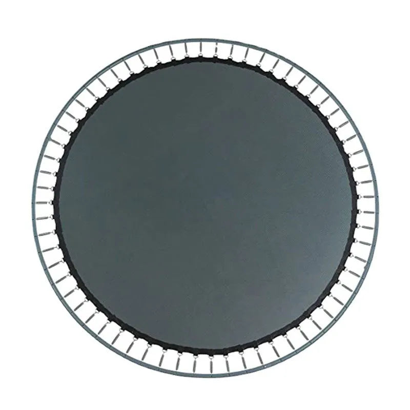 Round trampoline elastic fabric replacement cloth in polypropylene material showing button fastenings