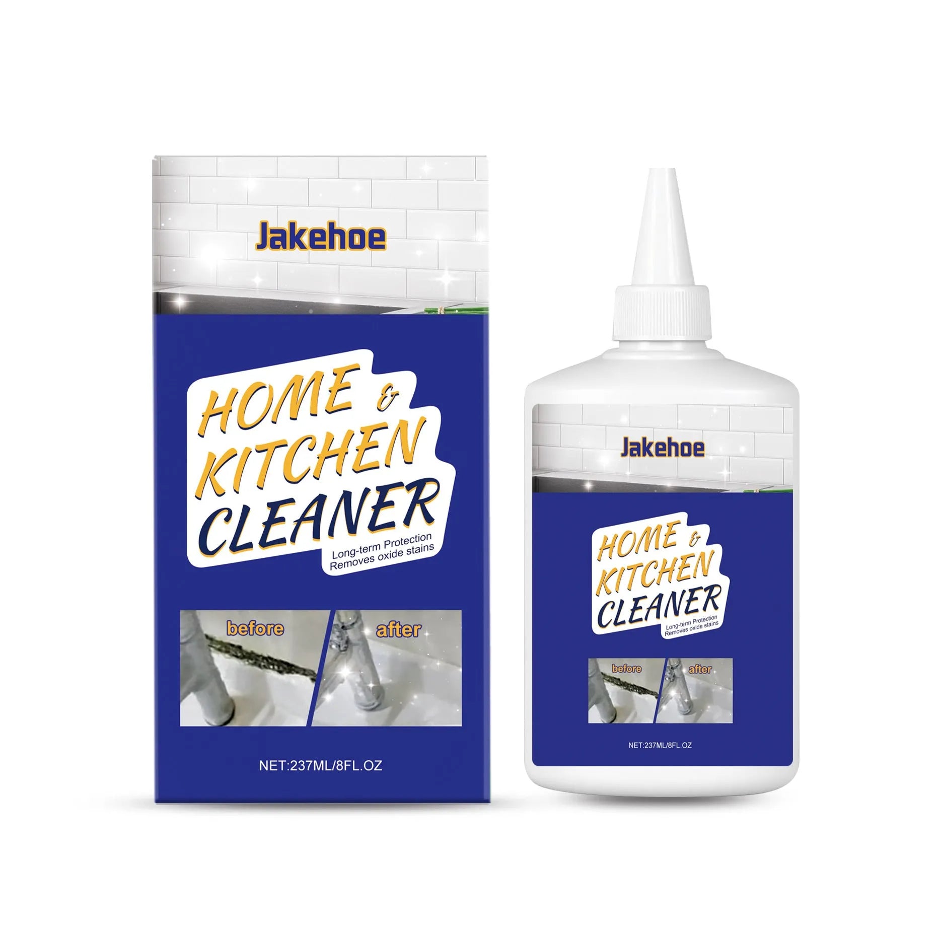 237ml sodium hypochlorite cleaning gel bottle for kitchen and bathroom surfaces