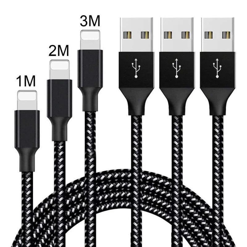 Braided fast charging Micro USB data cable for Android phones in black and white colour.