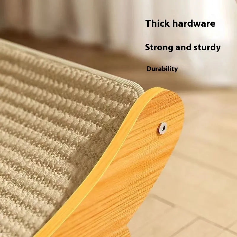 Sisal cat scratch board with natural fibre surface in pastoral style, small and large size options