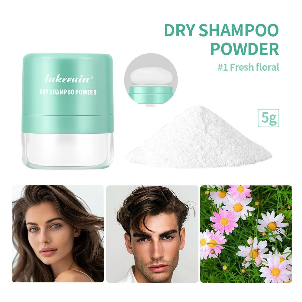 Disposable hair dry cleaning booster powder pack with sponge headband applicator and mirror.
