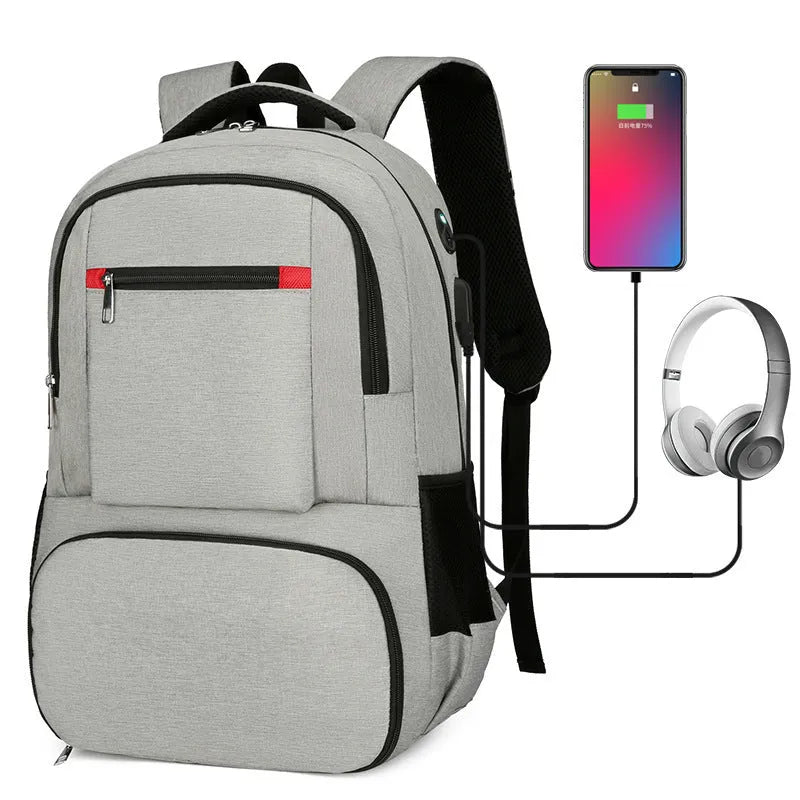 Oxford cloth insulated backpack with curved shoulder straps showing dry-wet separation compartments and 36-55L capacity