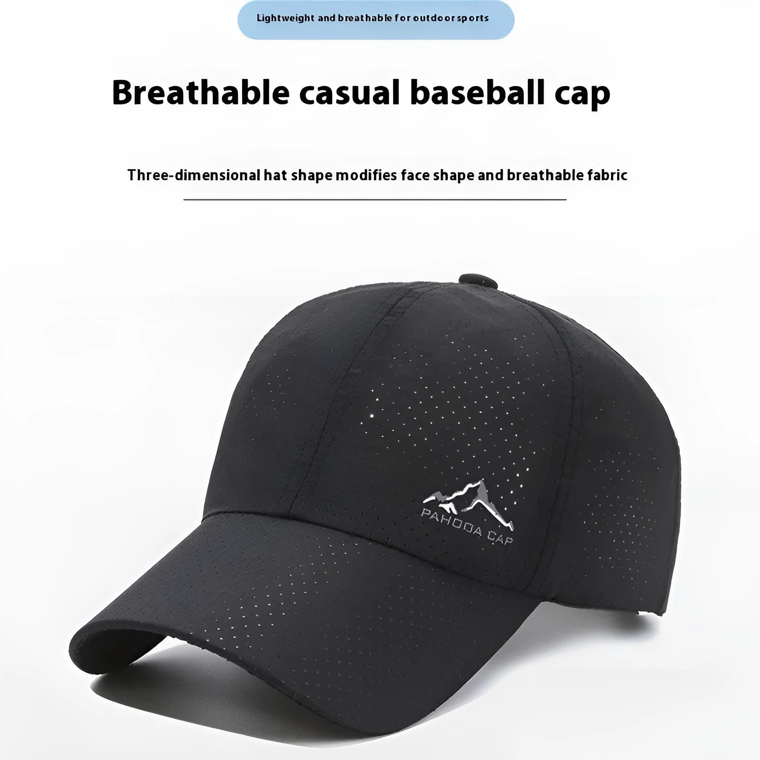 Adjustable Korean-style baseball cap in army green colour on a white background.