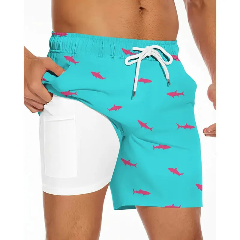 Men's loose fit beach pants in polyester fabric available in multiple colours and sizes XS to 5XL