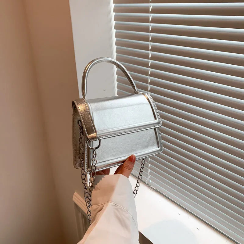 Retro square PU leather crossbody bag in multiple colour options