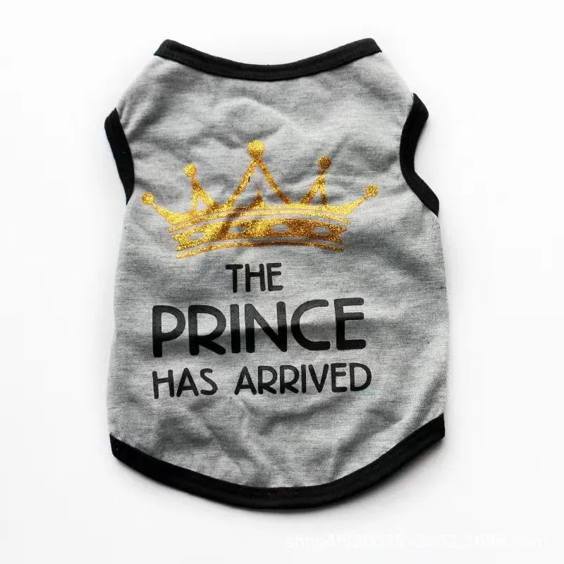 Cotton puppy vest in assorted colours and sizes for spring and summer wear