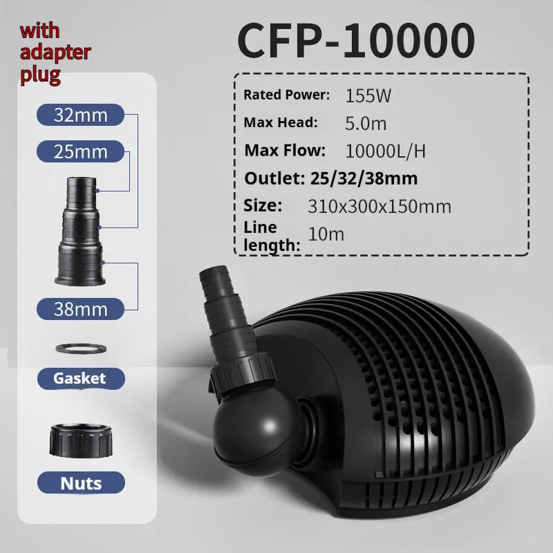 CFP series horizontal plastic pond filter pump for large flow filtration systems