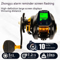 Waterproof large screen digital display fishing reel with backlight and counting function in aluminium alloy
