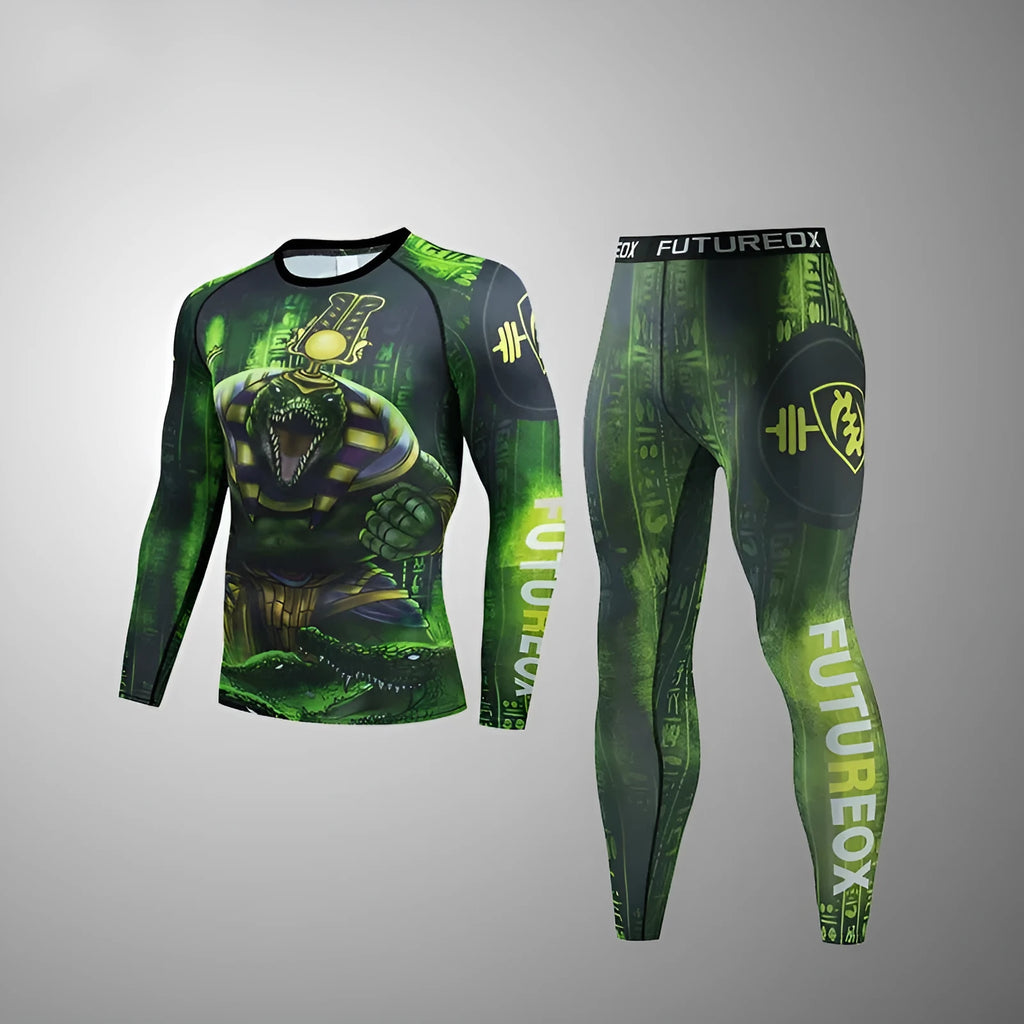 Men's slim-fit polyester sports tracksuit in ZF016 colour for running and outdoor fitness.