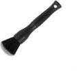 Black car detailing brush with soft pig hair bristles and PP plastic handle